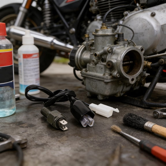 HAMPPLIES Hydraulic Brake Switch Motorcycle with Extended Wiring and High Sensitivity for Universal Brake Line Systems