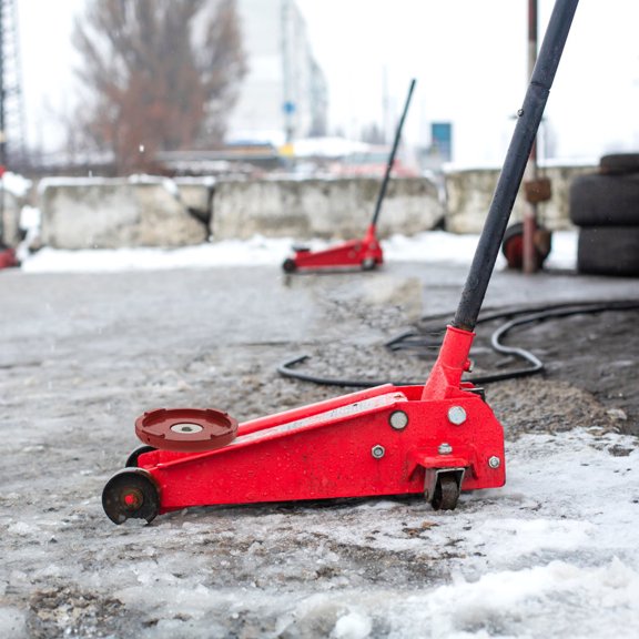 HAMPPLIES Hydraulic Jack Pad Red Floor Pad with Simple Design for Easy Use and Transport