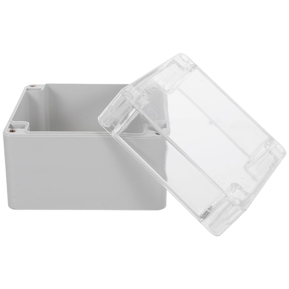 HAMPPLIES Impact Resistant Plastic Electrical Junction Box with Clear Cover and Waterproof Housing for Machines