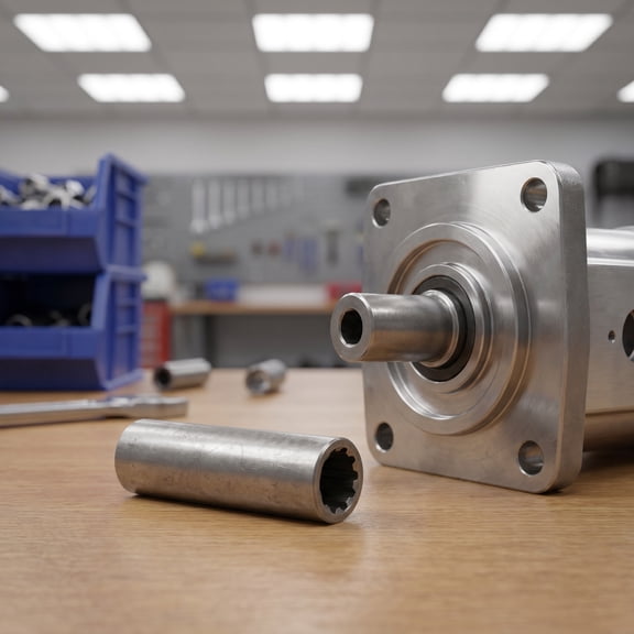 HAMPPLIES Hydraulic Motor Adapter with Shock Absorbing Shaft Coupling for Garage Car Transmission System