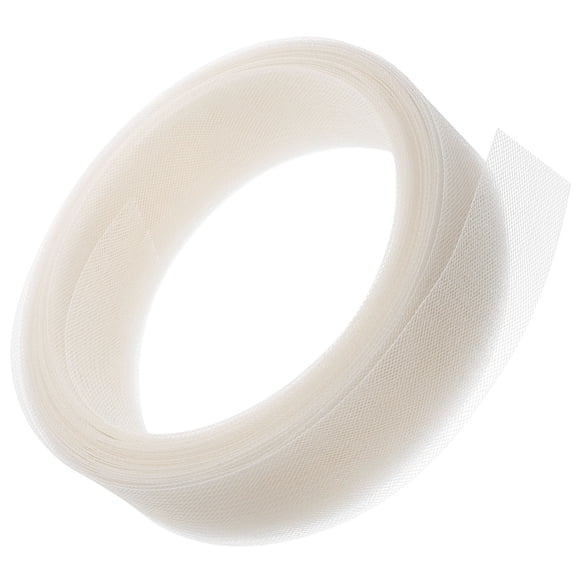 HAMPPLIES Ivory Elastic Mesh Netting for Thread Dress Decor DIY Wedding Dress Crinolette Material