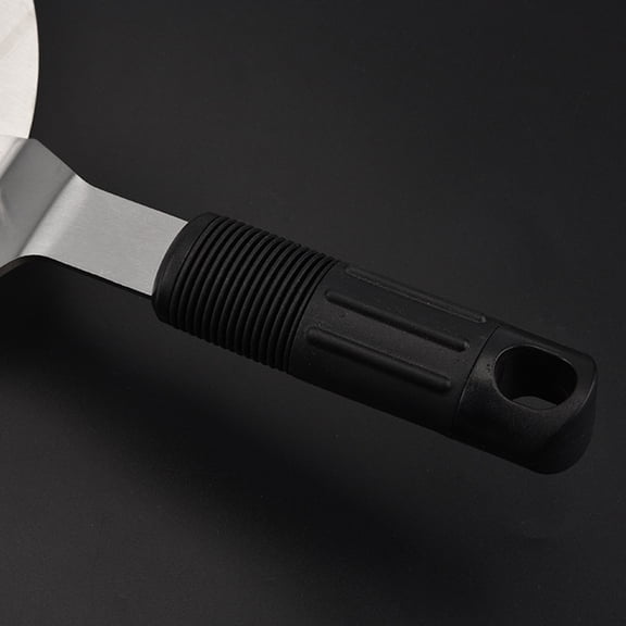HAMPPLIES Kitchen Pizza Server and Cake Spatula with Stainless Steel Blade and Comfortable Black Handle