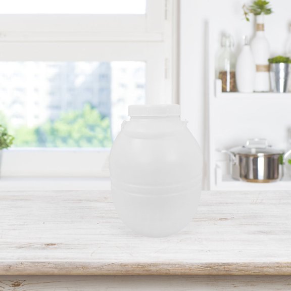 HAMPPLIES Kitchen Storage Jars White HDPE Airtight Design for Households 1Pcs
