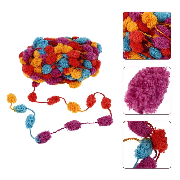 HAMPPLIES Multi Color Woolen Yarn for Knitting DIY Crochet Durable Soft Polyester Wool