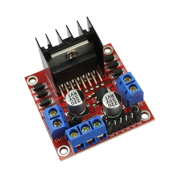 HAMPPLIES Dual H-Bridge Controller Board for RC Car, Module for Robotics and Projects
