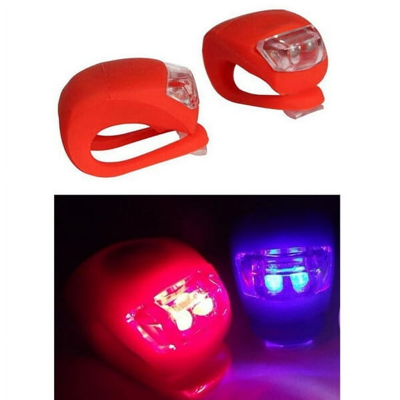 HAMPPLIES Red Bicycle Frog Light LED Safety Durable High-Elasticity Silicone