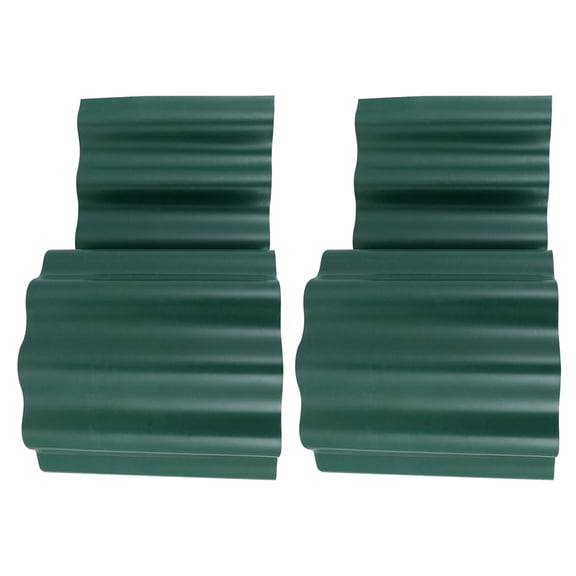 HAMPPLIES Dark Green Plastic Garden Edging Fence for Lawn Borders, Flower Beds, and Outdoor Yard Landscaping Decoration