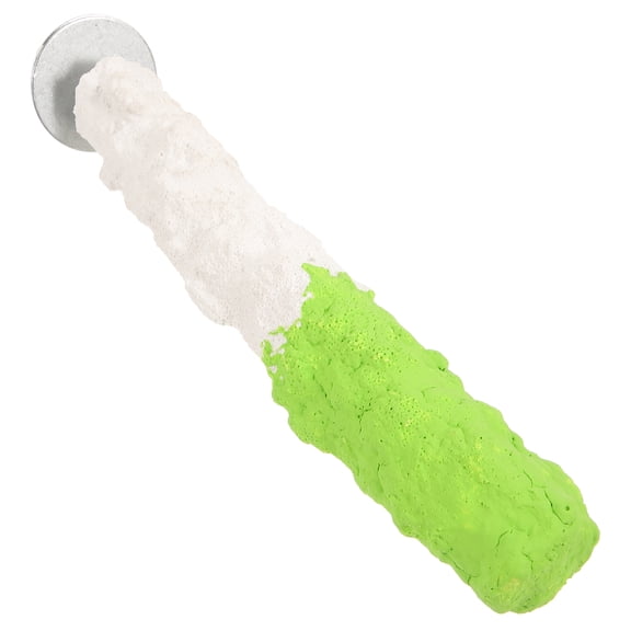 HAMPPLIES Light Green Resin Bird Perch for Parrots Bite Resistant Standing Stick for Bird Cage Accessories