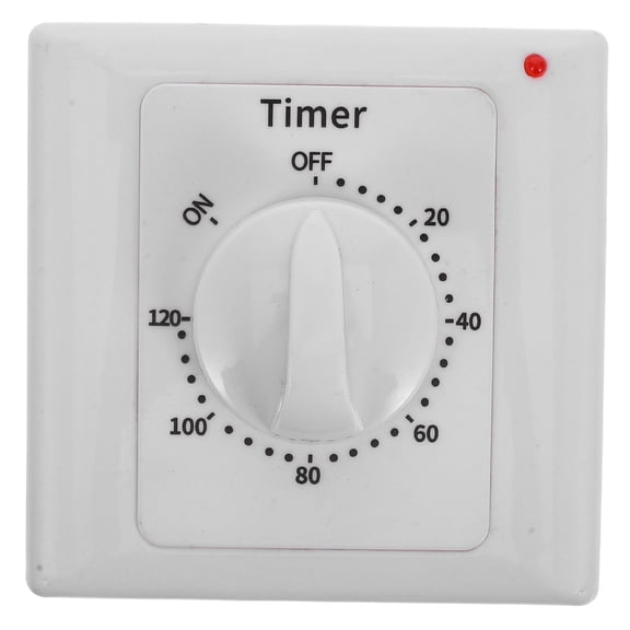 HAMPPLIES Indoor Light Timer for Home Use, White ABS Plastic, Single Piece, Easy Installation and