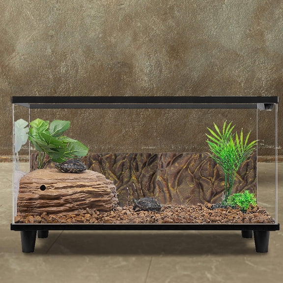 HAMPPLIES Black Resin 3D Fish Background Decor Board with High Simulation Effect
