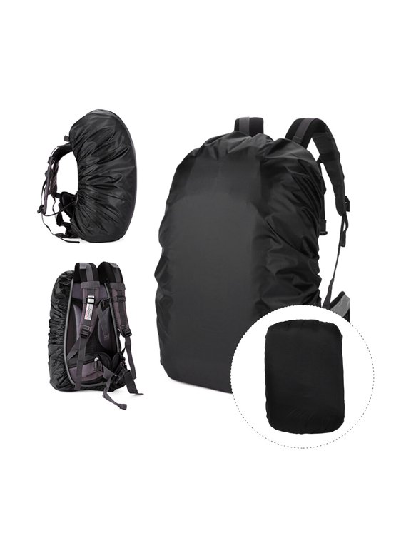 Black Waterproof Outdoor Rain Hood Backpack Cover for Large Hiking and Mountaineering Bags