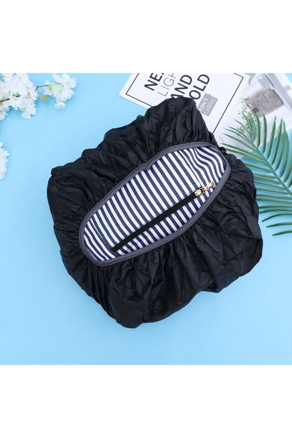 Lightweight Black Waterproof Backpack Cover with Reinforced Design for Rain Protection