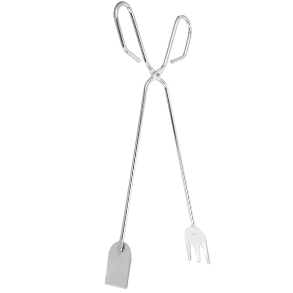 HAMPPLIES Extended Fire Pit Tool Set with Lightweight Firewood Grabber and Assorted Color Handles for Outdoor Use