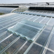 HAMPPLIES Clear Corrugated Plastic Roofing Panels for DIY Roof and Greenhouse Shed