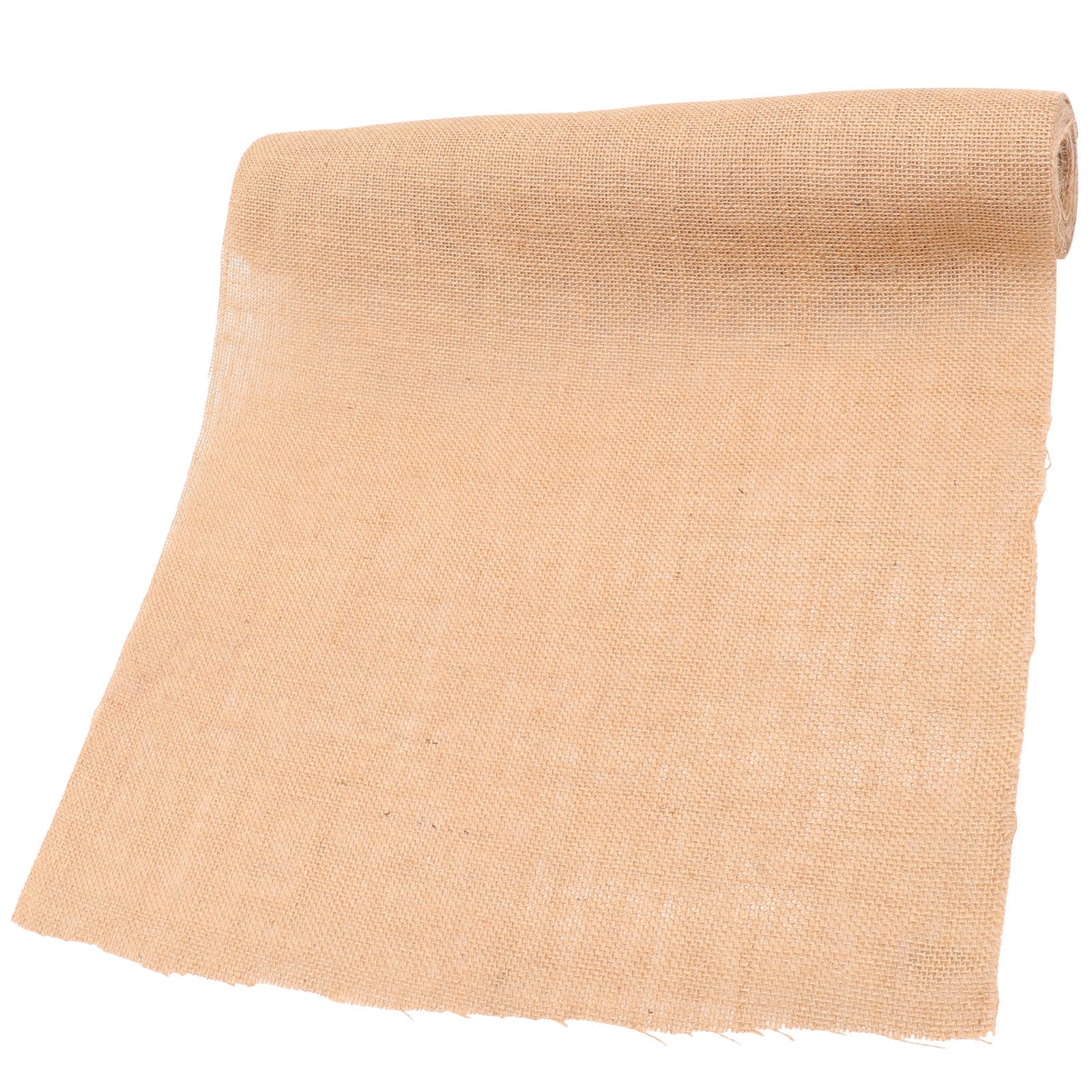HAMPPLIES Linen Rectangular Table Runner 19.7x18.9x0.08In Khaki 1Pack ...