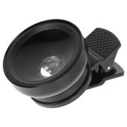 HAMPPLIES Macro Phone Camera Lens Black Dual-Use with Clamp Design for High-Definition Photos