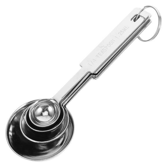 HAMPPLIES Measuring Cup Set Stainless Steel 4Pcs Spoons For Baking And Cooking Kitchen Essentials