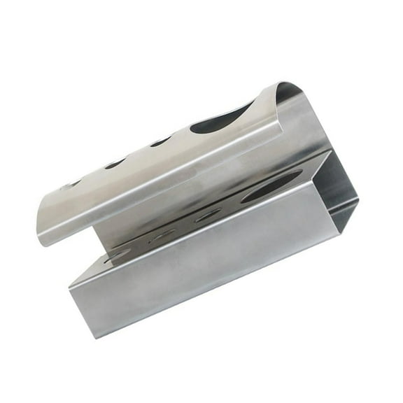 HAMPPLIES Self Adhesive Stainless Steel Toothbrush Holder Wall Mount Organizer Plated Silver
