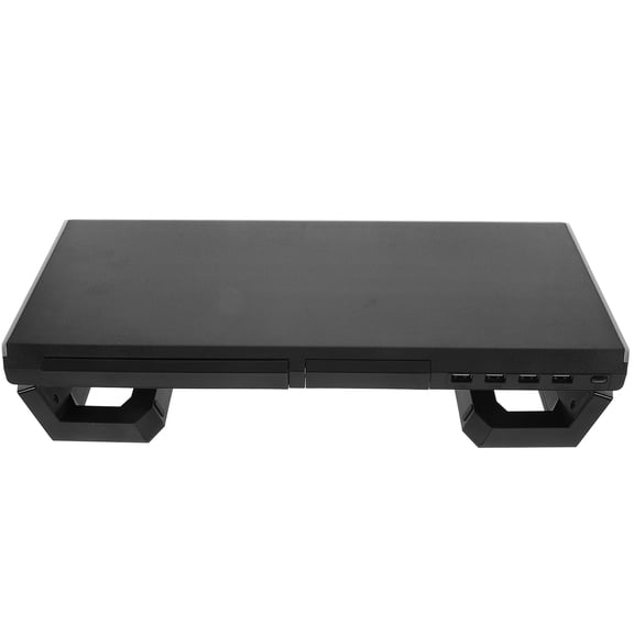 HAMPPLIES Standing Desktop Riser Laptop Monitor Riser Stand Plastic 1Pack Black Back to School
