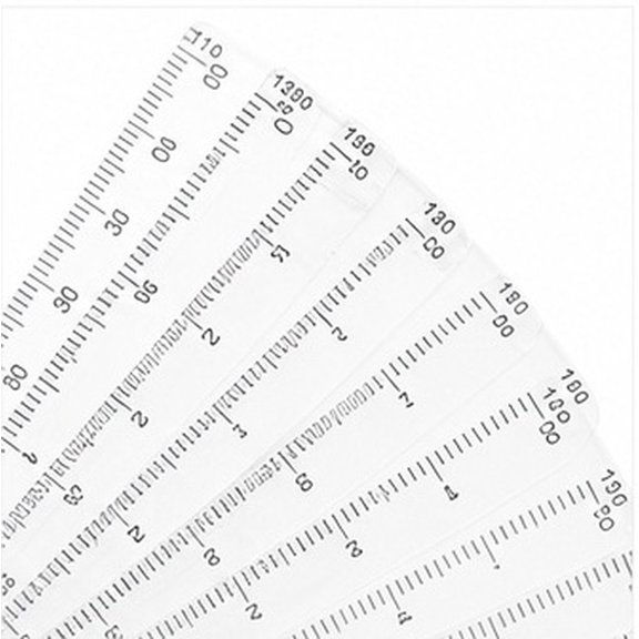HAMPPLIES Multi Color Folding Sector Straight Ruler with Clear Calibration for Professional Design Use