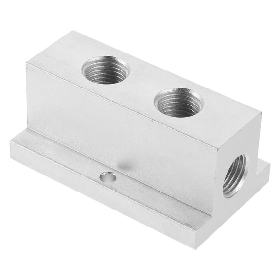 HAMPPLIES Multi-Port Adapter Air Splitter Block Aluminium Alloy For Air Compressors Easy Installation 1Set