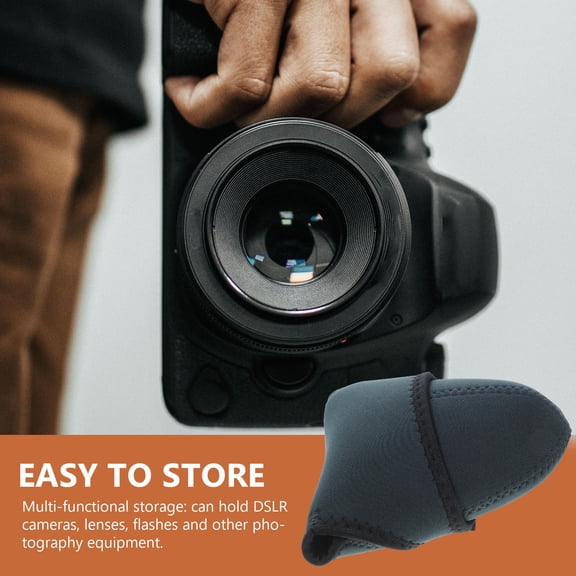 HAMPPLIES Soft Neoprene Camera Protector Bag in Dark Green for Equipment Safety
