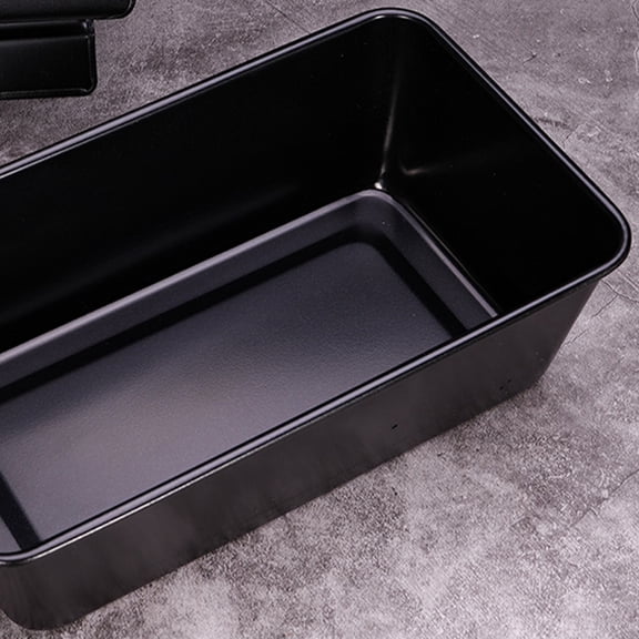 HAMPPLIES Carbon Steel Baking Loaf Pan with Nonstick Coating for Kitchen Use Black