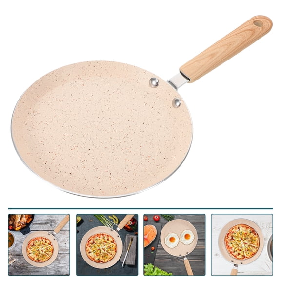 HAMPPLIES Nonstick Flat Pancake Pan with Sturdy Handle Suitable for Home Kitchen Use