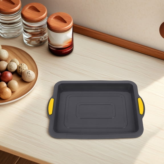 HAMPPLIES Nonstick Silicone Loaf Pan Mold, Rectangle Baking Tray for Bread, Cake, and More, 1 Set