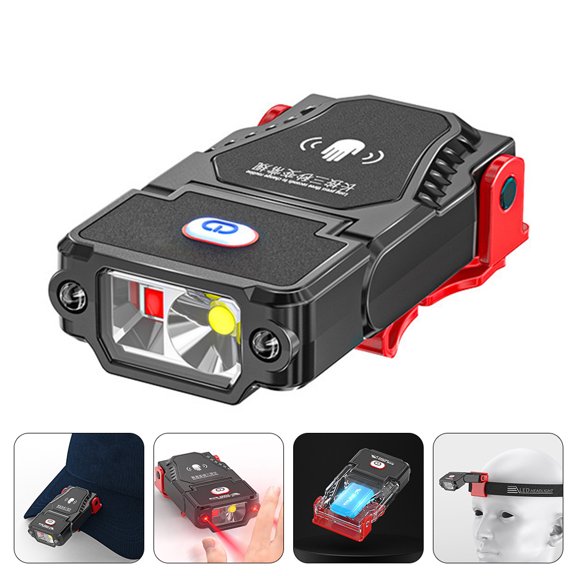 HAMPPLIES Outdoor Hat Clip Light Professional Multi Function Portable Chargeable Hat Light for Fishing
