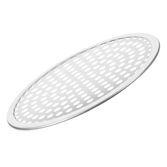 HAMPPLIES Perforated Pizza Pan for Ventilation Baking Tray for Professional Chefs 1Pcs 9 Inch Silver