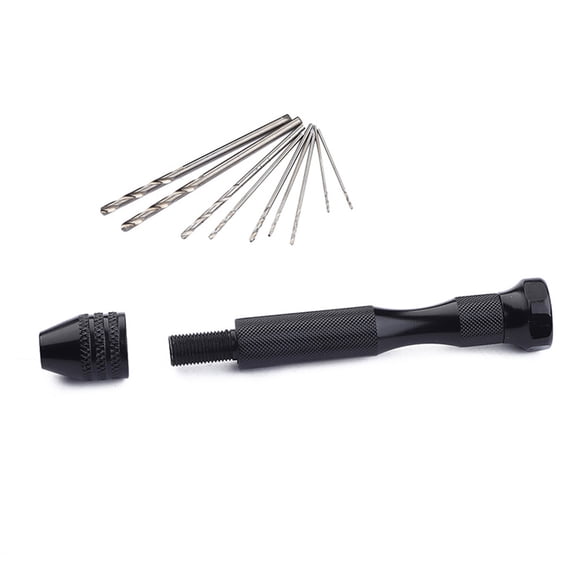 HAMPPLIES 11-Piece Pin Vise Hand Drill Bit Set for Jewelry Making, Crafting, and Precision Drilling