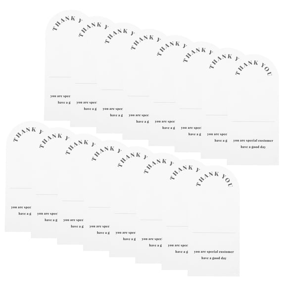 HAMPPLIES Small Thank You Stickers White Paper 50Pcs