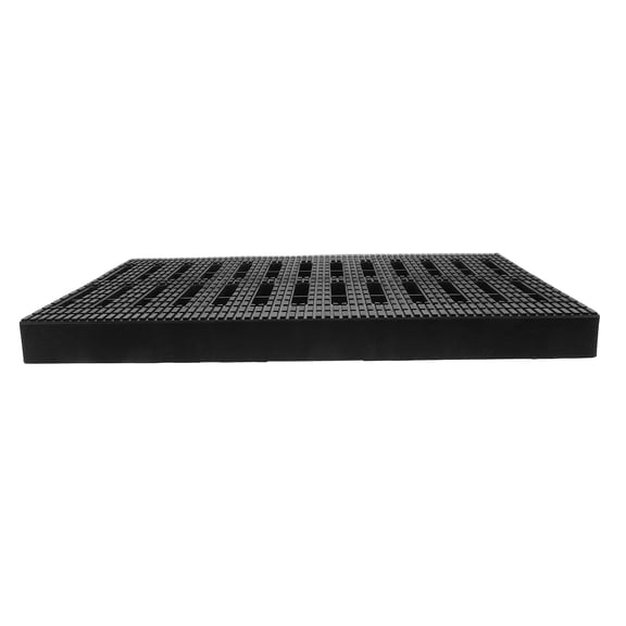 HAMPPLIES Plastic Channel Drain Grate for Garden and Driveway with Easy Maintenance Black