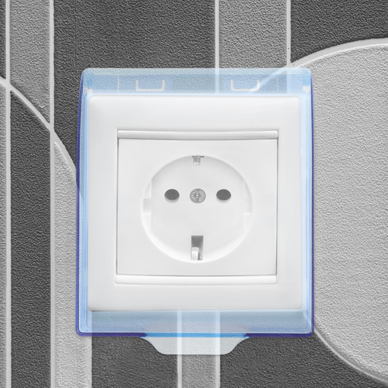 HAMPPLIES Plastic Socket Waterproof Box Aesthetic and Practical Design For Bathroom 1Pcs