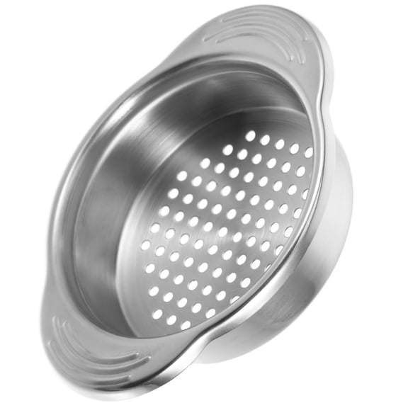 HAMPPLIES Stainless Steel Can Strainer, Plated Silver, Corrosion-Resistant, Versatile Kitchen Tool for Daily Use