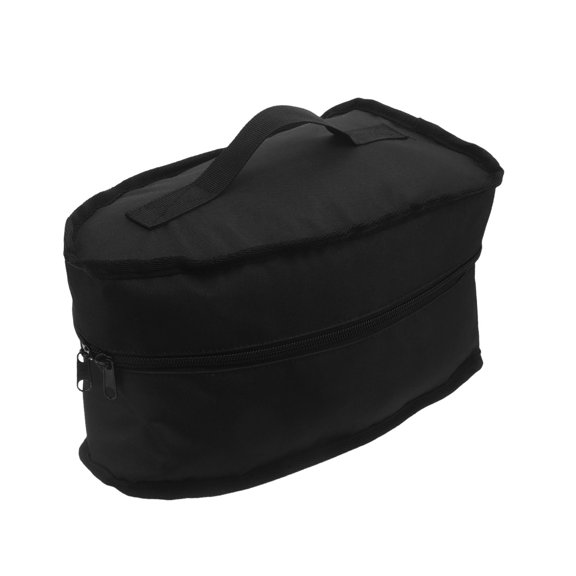 HAMPPLIES Portable Black Garment Steamer Case with Multiple Compartments for Efficient Organization