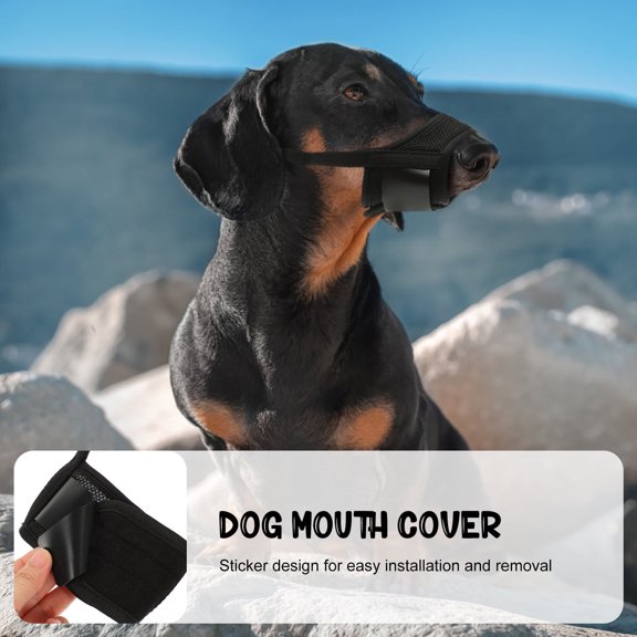 HAMPPLIES Portable Comfortable Dog Muzzle with Hollow Design for Drinking and Breathing