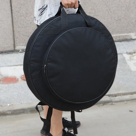 HAMPPLIES Travel Cymbal Backpack Case with Protective Padding and Comfortable Carrying Design for Musicians