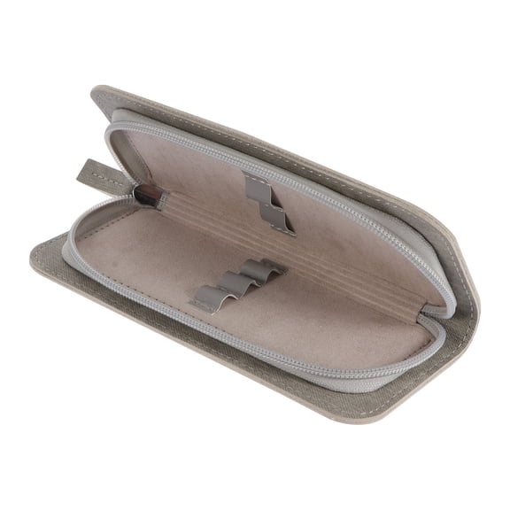 HAMPPLIES Dark Grey Portable Lash Tweezer Storage Holder Makeup Accessories Bag