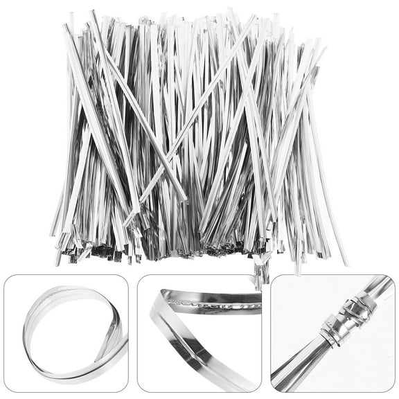 HAMPPLIES Portable Plated Wire Ties for Bread, Candy, and Multi-Purpose Packaging, and Reusable
