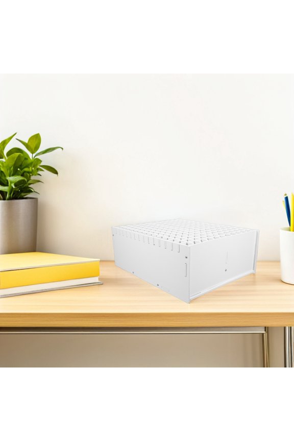Desktop Organizer White Office Supplies Pen Holder for Efficient Storage of Markers and Drawing Tools