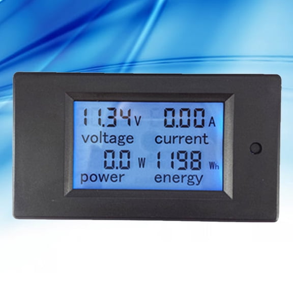 HAMPPLIES Power Multimeter for Industrial Use with Voltage Alarm and LCD Display 1Pcs