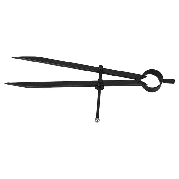 HAMPPLIES Metal Scribing Compass Black for Accurate Wood Metal Circle Marking Home