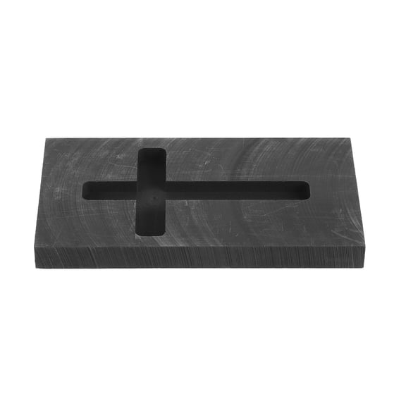 HAMPPLIES Professional Graphite Ingot Mold Cross Casting Mold for Metal Refining and Jewelry Making