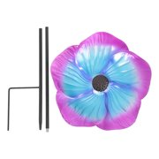 HAMPPLIES Purple Bird Bath Basin Sturdy Iron Build Freestanding for Garden Yard and Spring Decor