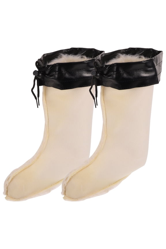 Rain Boot Liners 1 Pair Short Plush Lining Waterproof Slip Resistant Long Staple Cotton for Teens Winter