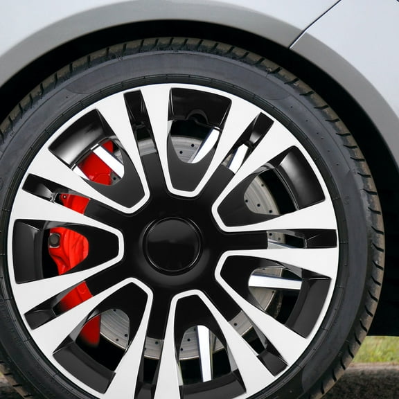 HAMPPLIES Universal Replacement Plastic Car Wheel Hub Cap Cover Rim Protector for Auto Wheels