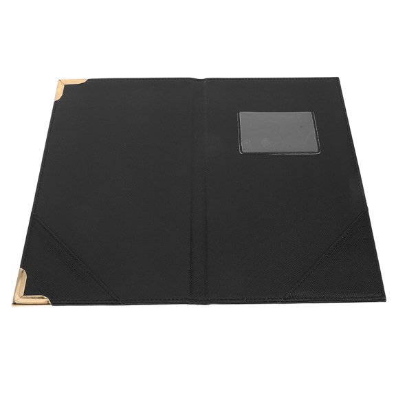 HAMPPLIES Restaurant Menu Clipboard Black with Hard Inner Support for Home and Professional Use