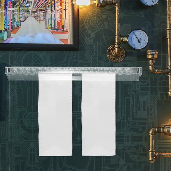 HAMPPLIES Restaurant Ticket Holder Rail Transparent for Kitchen Orders Secure Paper Organizer